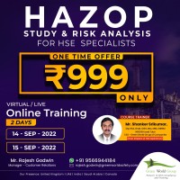 Green World’s attractive offer on HAZOP course INR 999 only